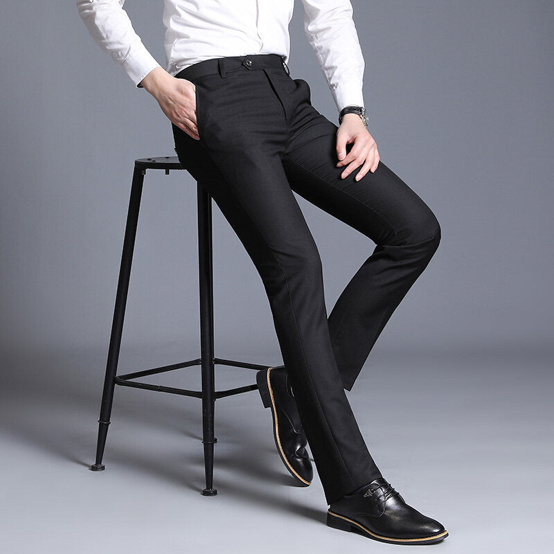 Herren elegante Slim-Fit Anzughose BerlinGlamour.