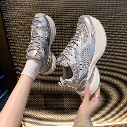 Damen Sneaker Sportlich Leicht Atmungsaktiv Bequem
