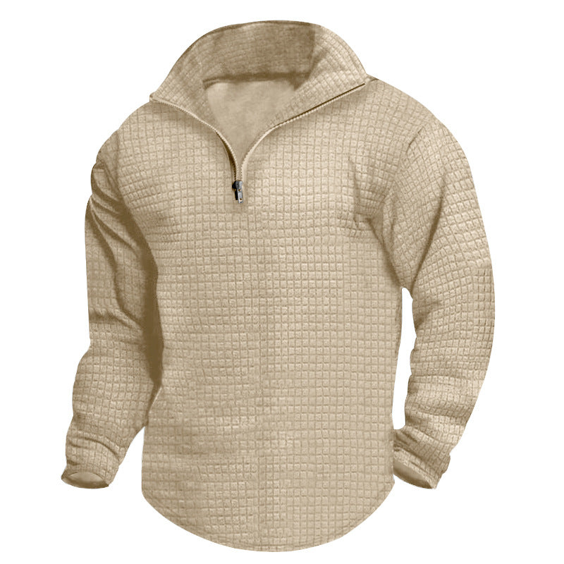 Herren Fleece Sweatshirt Reißverschluss Warm Hochwertig