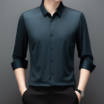 Herren Hemdbluse Atmungsaktiv Elegante Business
