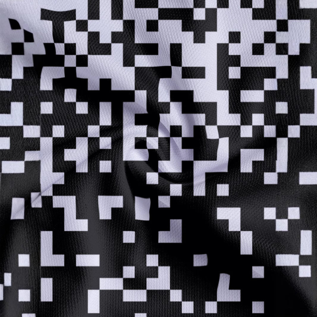 Herren Poloshirt Kurzarm Pixelmuster Modern Berlin