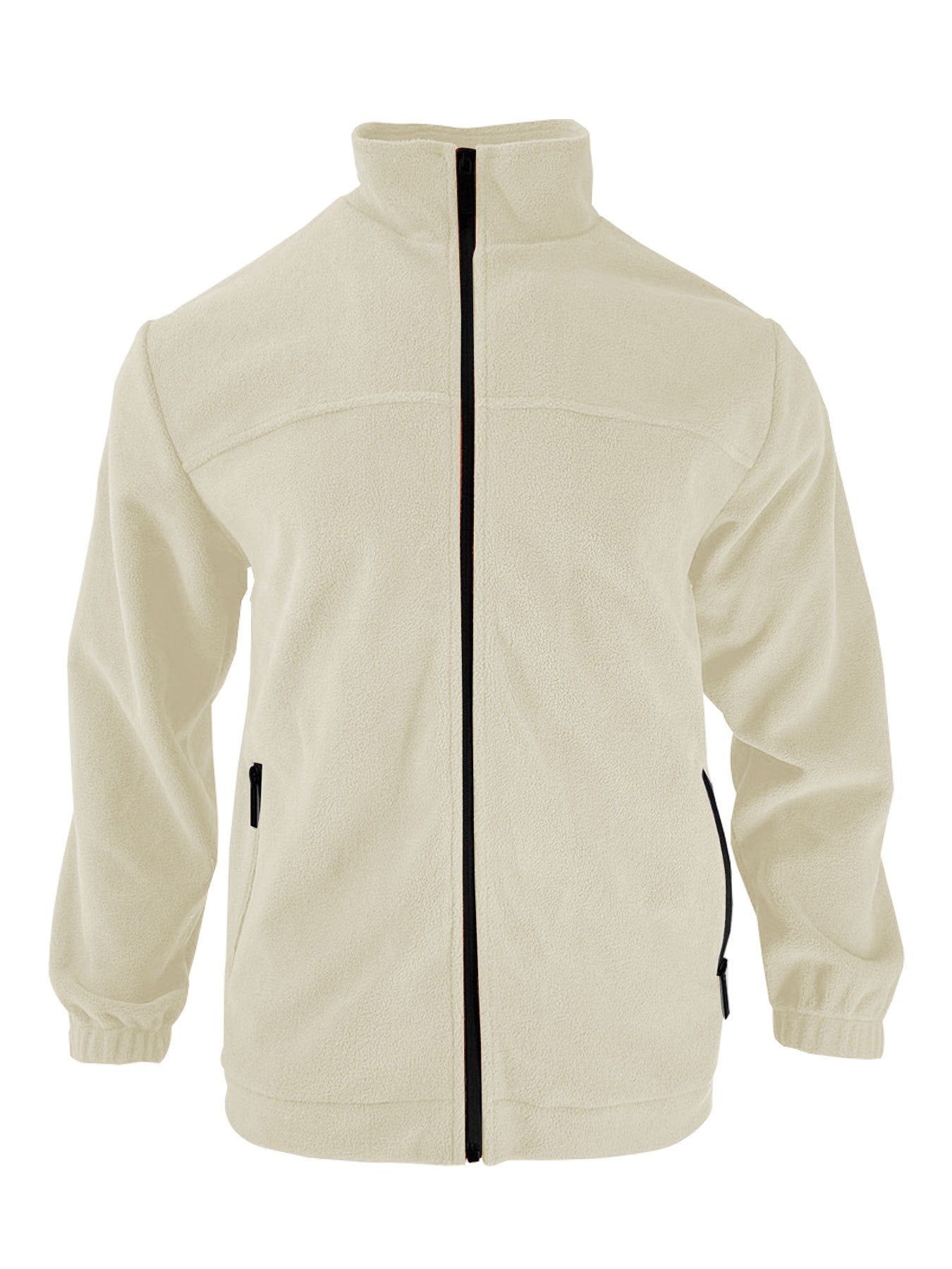Herren Fleecejacke Warm mit Hochkragen und Taschen
