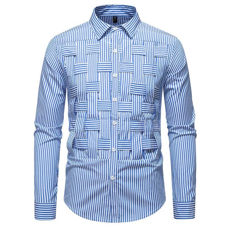 Herren Hemd Langarm Karomuster Modern