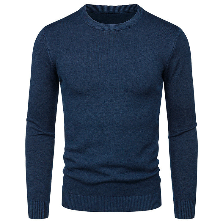 Herren Pullover Weich Rundhals Modern