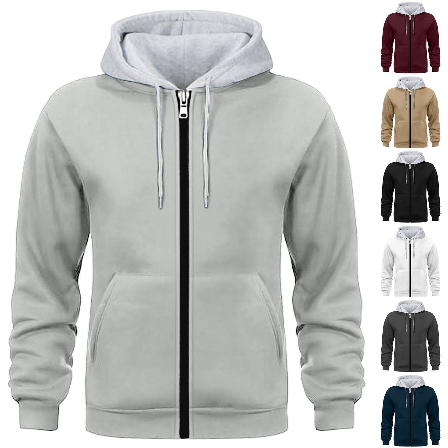 Herren Kapuzenjacke Doppellagig Warm Wasserabweisend - BerlinGlamour