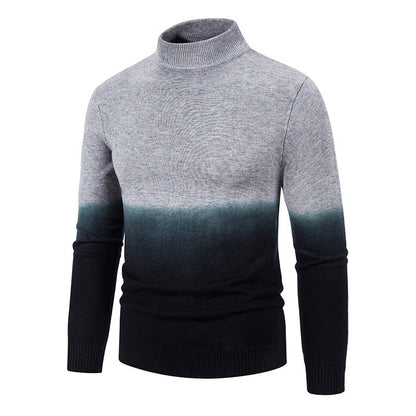 Herren Rollkragenpullover Modern Farbverlauf Qualität