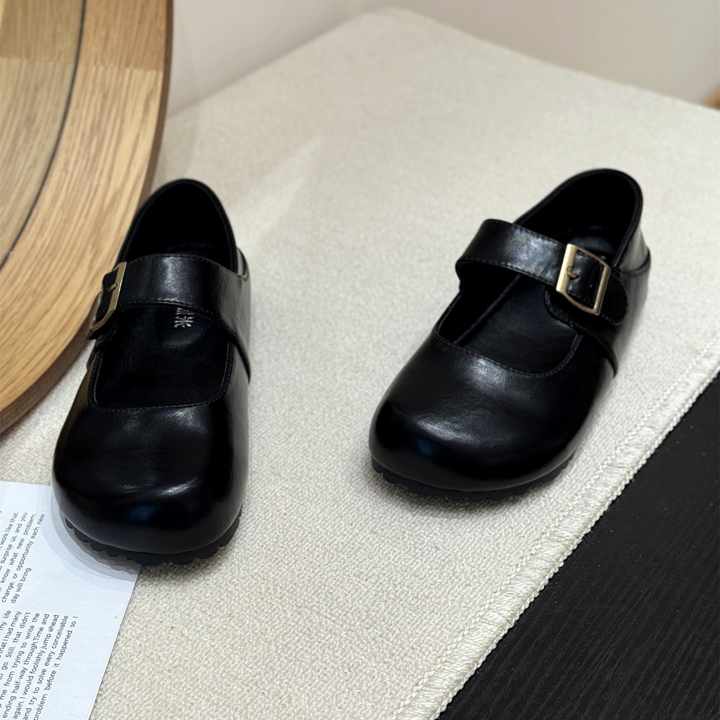 Damen Mary Janes Schnallenverschluss Bequem Schuhe