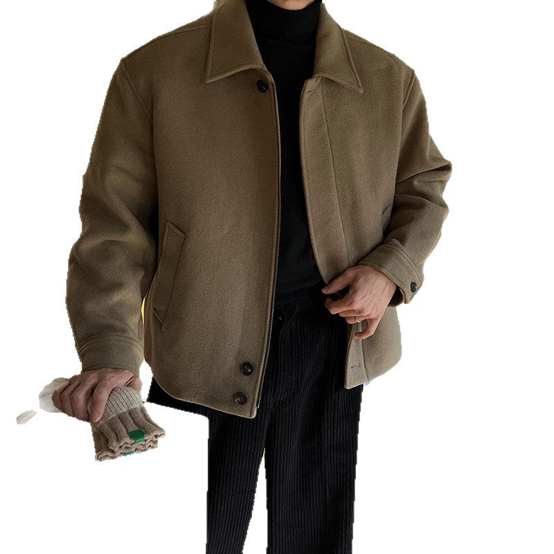 Herren Jacke Casual Modern mit Taschen Grüne Stadt Stil