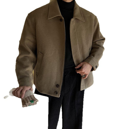 Herren Jacke Casual Modern mit Taschen Grüne Stadt Stil