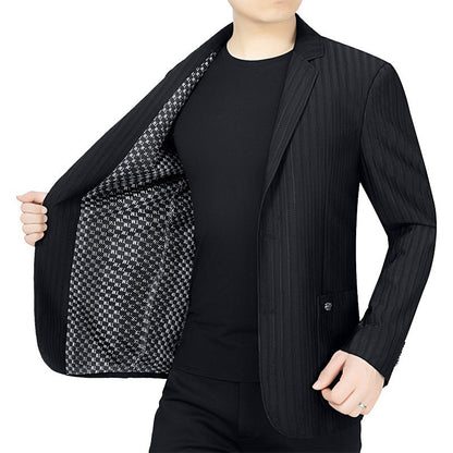 Herren Blazerjacke Slim Fit Streifen Design Elegant