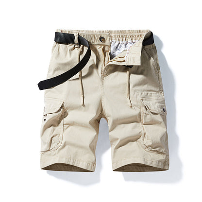 Herren Cargoshorts Bequem Elastisch Taschen