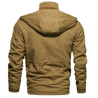 Herren Outdoor-Jacke Warm Gefüttert mit Taschen
