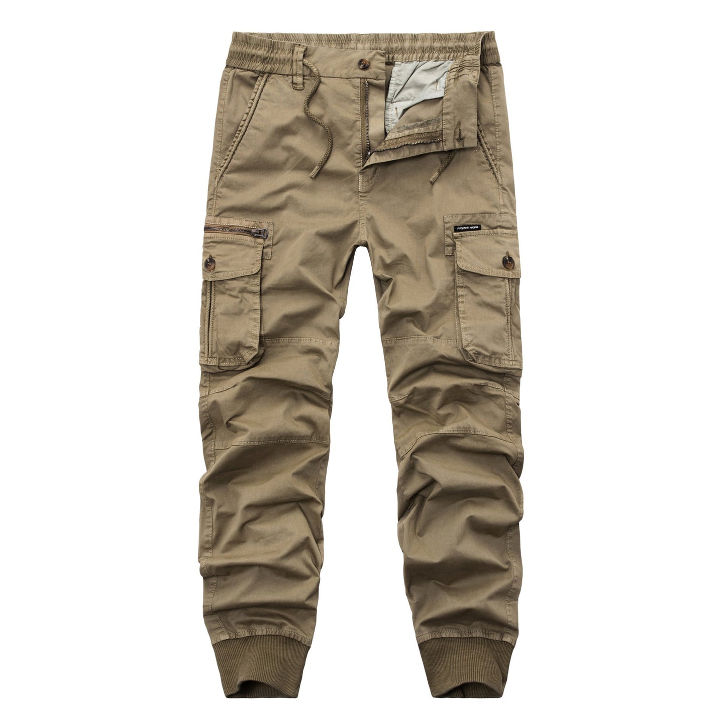 Herren Cargohose Bequem Elastisch Viel Taschen