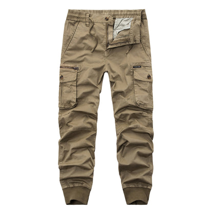 Herren Cargohose Bequem Elastisch Viel Taschen