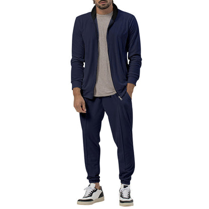 Herren Sweatjacke Sportlich Moderne Stehkragen Taschen