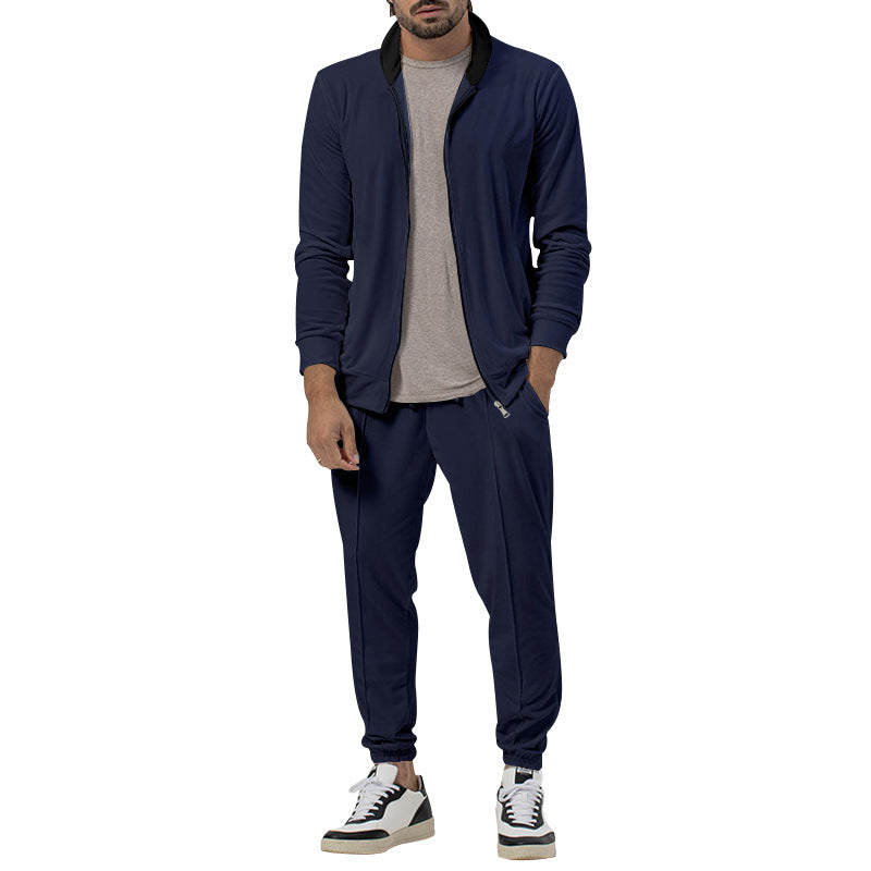 Herren Outdoor-Jacke Atmungsaktiv mit Kragen und Taschen