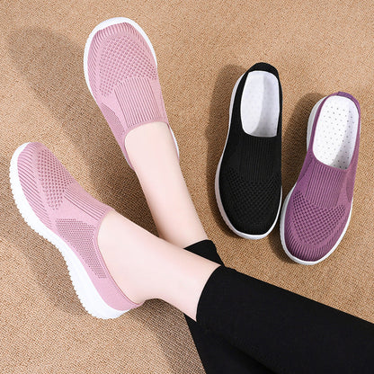 Damen Sneaker Sportlich Bequem Freizeitschuhe Elastisch