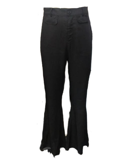 Herren Tanzhose Glitzer Schößchen Elegant Schwarz