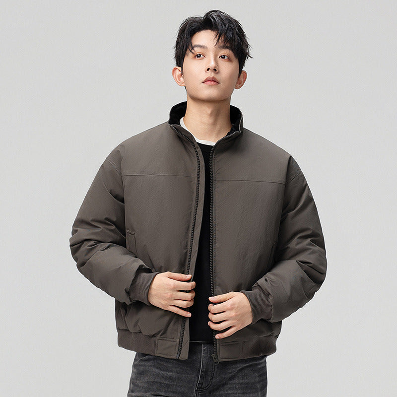 Herren Bomberjacke Modern mit Kragen und Taschen