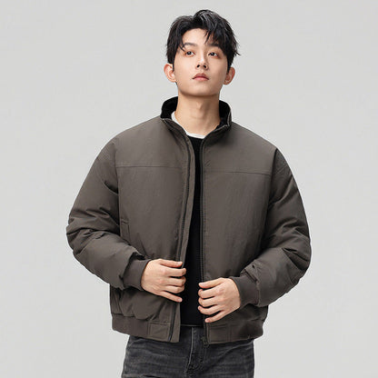 Herren Bomberjacke Modern mit Kragen und Taschen
