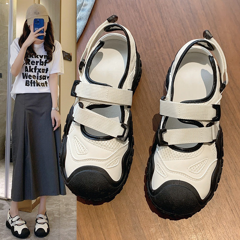 Damen Sandalen Outdoor Bequem Verstellbar Stoßdämpfend