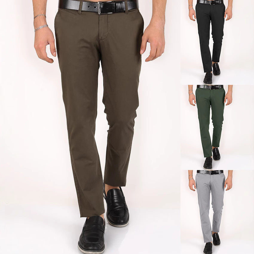 Schmale Herrenhose Stretch Chinohose Elastisch - BerlinGlamour