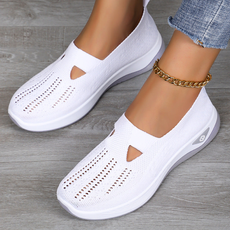 Damen Slipper Atmungsaktiv Elastisch Komfortabel