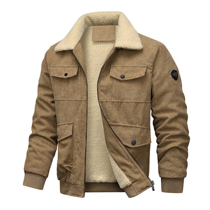 Herren Winterjacke Steppjacke Warm mit weichen Kragen - BerlinGlamour