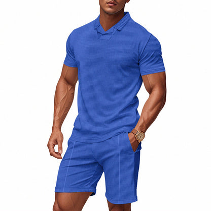 Herren Sportoutfit Kurzarm Modern Strukturiert