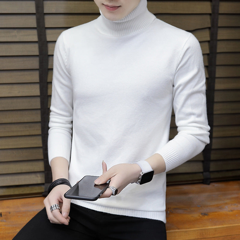 Herren Strickpullover Hochgeschlossen Elegant Modern