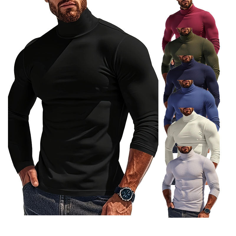 Herren Rollkragenpullover Elastisch Stretch Modern - BerlinGlamour