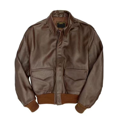 Lederjacke Herren Lammleder Schwarz Mit Taschen Elastisch