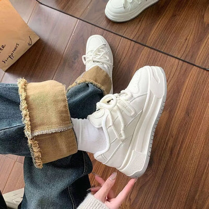 Damen Sneaker Chunky Bequem Dämpfende Sohle Modern