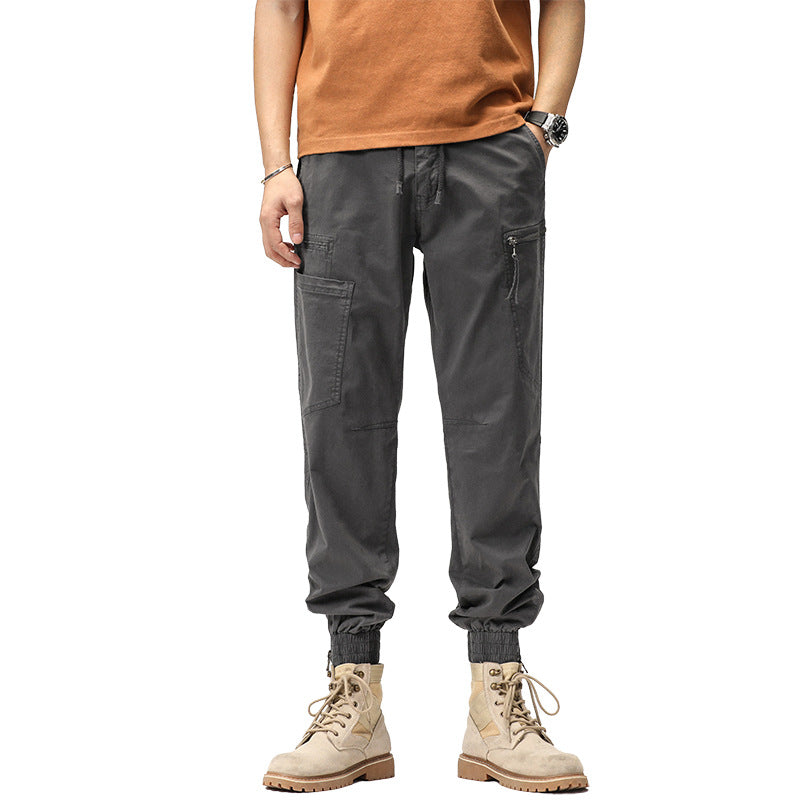 Herren Cargo-Hose Elastisch Vieltaschen Bequem