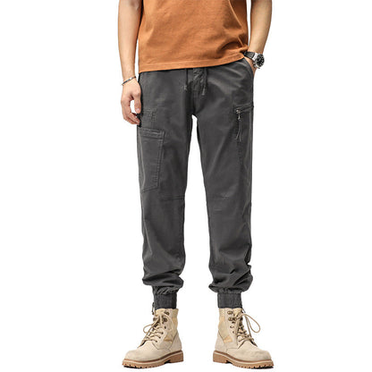 Herren Cargo-Hose Elastisch Vieltaschen Bequem