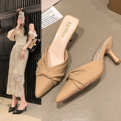 Damen Pumps mit Knotendesign Hochhackig Elegant