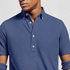 Herren Langarmhemd Moderner Kragen Slim Fit
