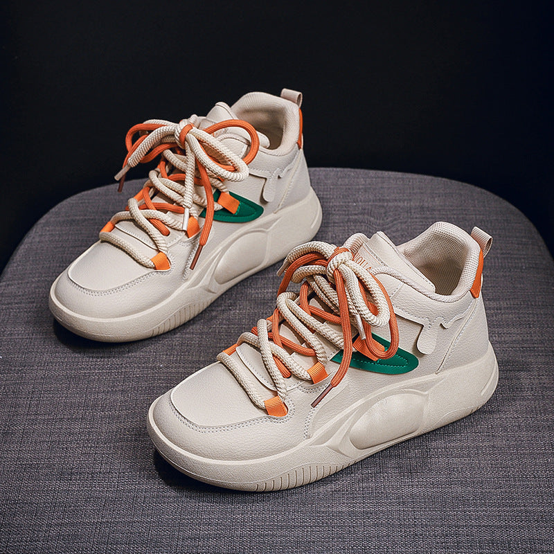 Damen Sneaker High-Top Sportlich Schnürsystem