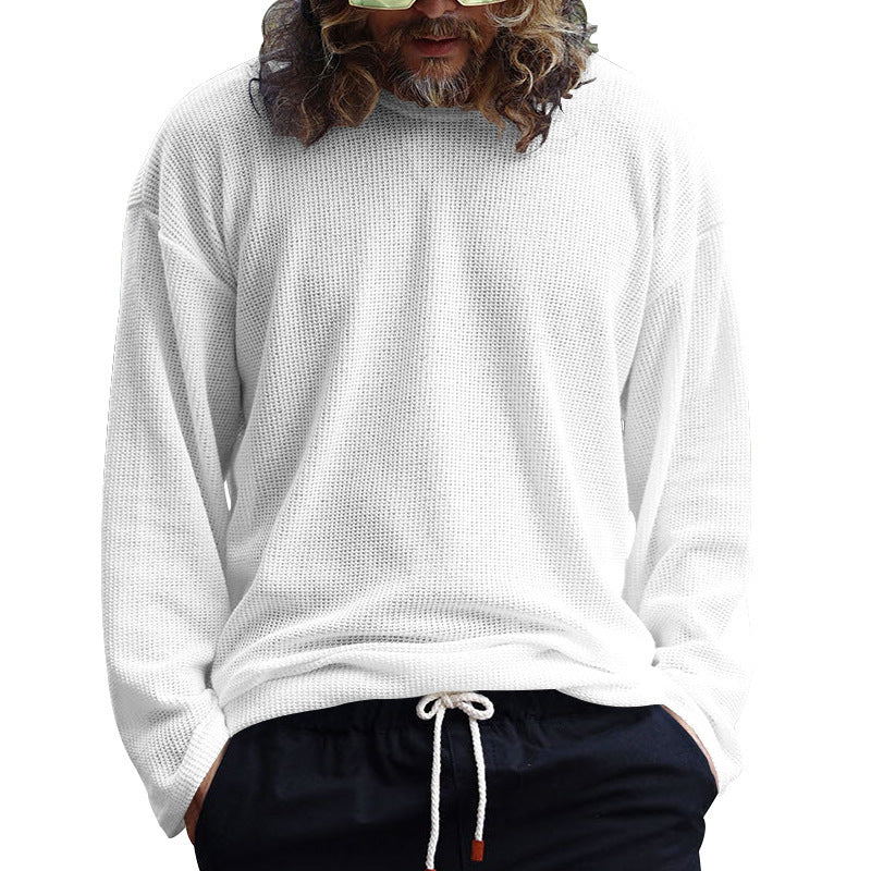 Herren T-Shirt Langarm Modern Rundhals Lässig - BerlinGlamour