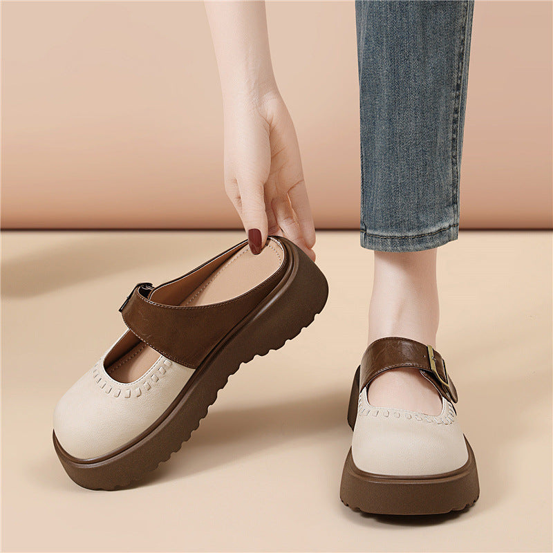 Damen Mokassins Elegante Bequame Schuhe mit verstellbarem Riemen - BerlinGlamour