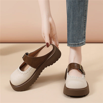 Damen Mokassins Elegante Bequame Schuhe mit verstellbarem Riemen - BerlinGlamour