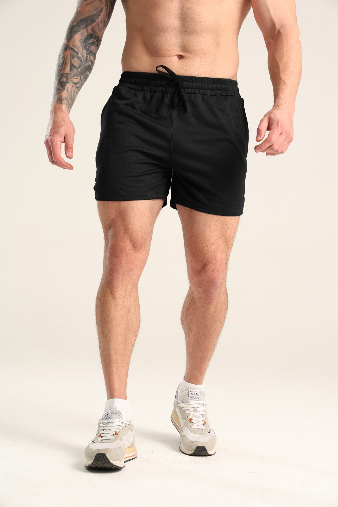 Herren Schwimmshorts Sportlich Atmungsaktiv Verstellbar