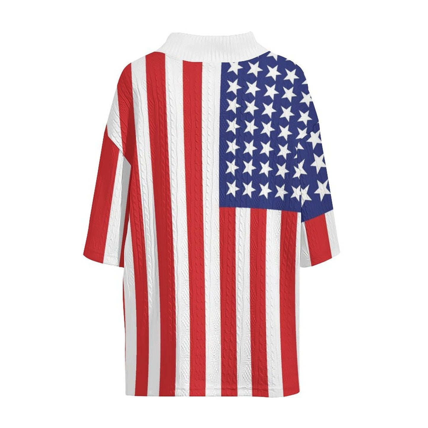 Herren T-Shirt Amerikanische Flagge Moderner Schnitt