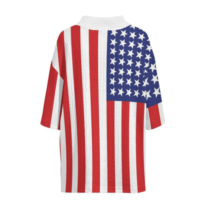 Herren T-Shirt Amerikanische Flagge Moderner Schnitt