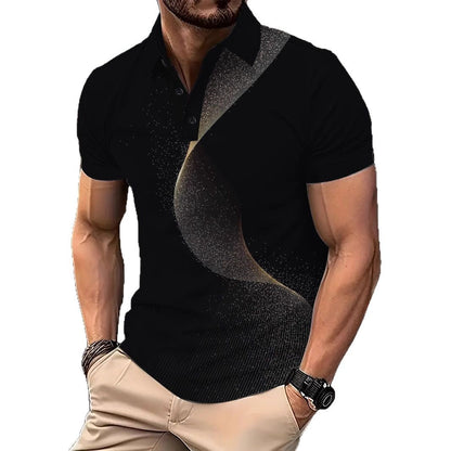 Herren Poloshirt Kurzarm Berlin Grafik Design Modern