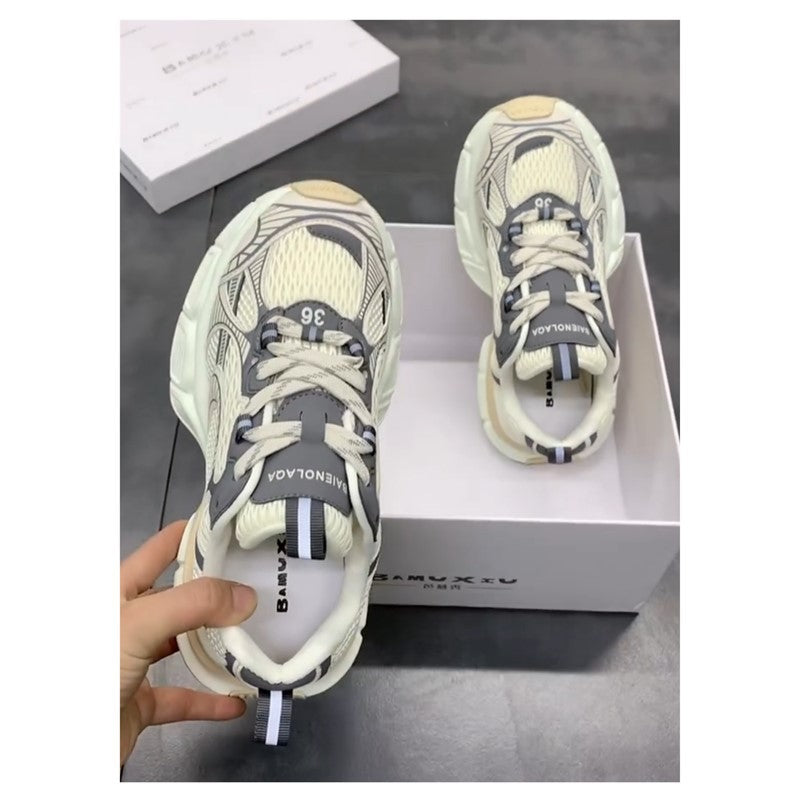 Damen Sneaker Sportlich Atmungsaktiv Mit Stabiler Sohle