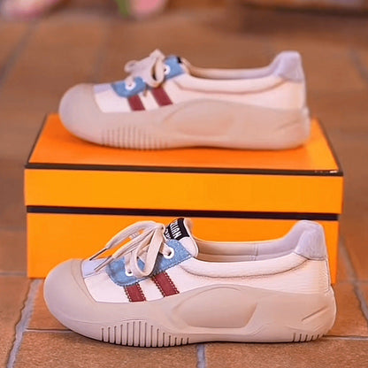 Damen Sneaker Sportlich Schnürschuhe Moderne Mode