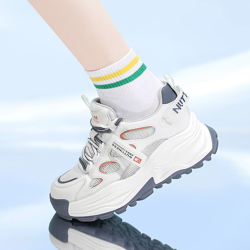 Damen Sneaker Chunky Atmungsaktiv Komfort Schuhe