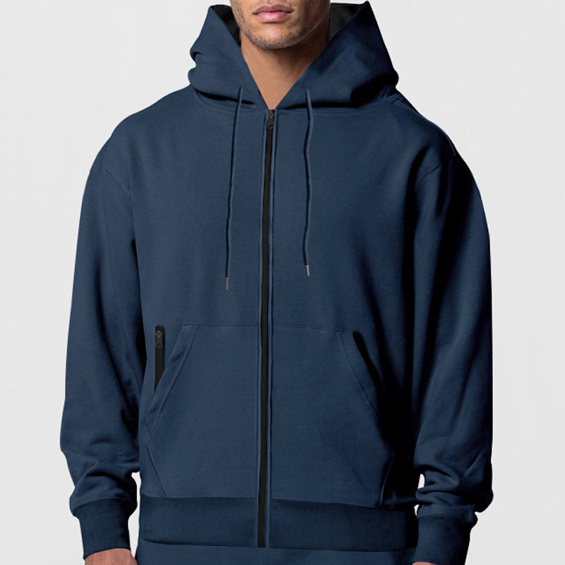 Herren Kapuzenjacke Modern mit Taschen und Reißverschluss