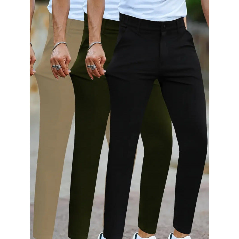 Herren Slimfit Hose Stretch Stoffhose Modern - BerlinGlamour